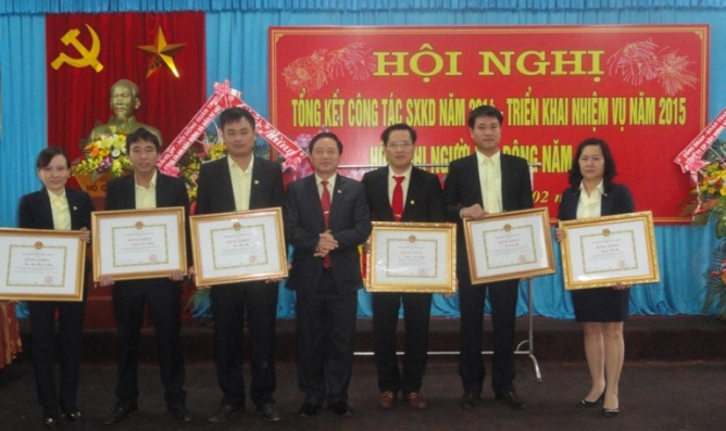 Công ty được Bộ trưởng Bộ GTVT tặng Bằng khen 2014